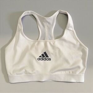 Adidas Women's White Racerback Sports Bra